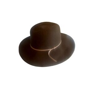 World Market Brown Wool Felt Hat Cap One Size